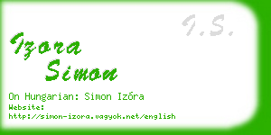 izora simon business card