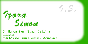 izora simon business card